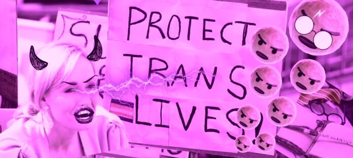 JK Rowling as a demon.